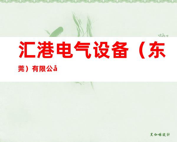 汇港电气设备（东莞）有限公司